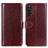 Coque Portefeuille Livre Cuir Etui Clapet M07L pour Sony Xperia 10 III Lite Marron