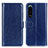 Coque Portefeuille Livre Cuir Etui Clapet M07L pour Sony Xperia 5 III SO-53B Bleu