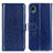 Coque Portefeuille Livre Cuir Etui Clapet M07L pour Sony Xperia Ace III SOG08 Bleu