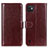 Coque Portefeuille Livre Cuir Etui Clapet M07L pour Wiko Y82 Marron