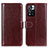 Coque Portefeuille Livre Cuir Etui Clapet M07L pour Xiaomi Mi 11i 5G (2022) Marron