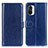 Coque Portefeuille Livre Cuir Etui Clapet M07L pour Xiaomi Mi 11i 5G Bleu