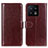 Coque Portefeuille Livre Cuir Etui Clapet M07L pour Xiaomi Mi 13 Pro 5G Marron