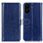 Coque Portefeuille Livre Cuir Etui Clapet M07L pour Xiaomi Poco C65 Bleu