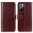 Coque Portefeuille Livre Cuir Etui Clapet M07L pour Xiaomi Poco M4 Pro 5G Marron