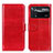 Coque Portefeuille Livre Cuir Etui Clapet M07L pour Xiaomi Poco X4 Pro 5G Rouge