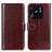 Coque Portefeuille Livre Cuir Etui Clapet M07L pour Xiaomi Redmi 10 Power Marron