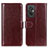 Coque Portefeuille Livre Cuir Etui Clapet M07L pour Xiaomi Redmi 11 Prime 4G Marron