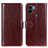 Coque Portefeuille Livre Cuir Etui Clapet M07L pour Xiaomi Redmi A1 Plus Marron