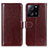 Coque Portefeuille Livre Cuir Etui Clapet M07L pour Xiaomi Redmi K60 Ultra 5G Marron