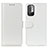 Coque Portefeuille Livre Cuir Etui Clapet M07L pour Xiaomi Redmi Note 10 5G Blanc