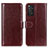 Coque Portefeuille Livre Cuir Etui Clapet M07L pour Xiaomi Redmi Note 11 4G (2022) Marron