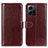 Coque Portefeuille Livre Cuir Etui Clapet M07L pour Xiaomi Redmi Note 12 4G Marron