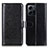 Coque Portefeuille Livre Cuir Etui Clapet M07L pour Xiaomi Redmi Note 12 4G Noir