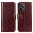 Coque Portefeuille Livre Cuir Etui Clapet M07L pour Xiaomi Redmi Note 12 Turbo 5G Marron