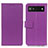 Coque Portefeuille Livre Cuir Etui Clapet M08L pour Google Pixel 6a 5G Violet