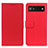 Coque Portefeuille Livre Cuir Etui Clapet M08L pour Google Pixel 7a 5G Rouge