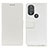 Coque Portefeuille Livre Cuir Etui Clapet M08L pour Motorola Moto G Play Gen 2 Blanc