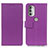 Coque Portefeuille Livre Cuir Etui Clapet M08L pour Motorola Moto G51 5G Violet