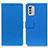 Coque Portefeuille Livre Cuir Etui Clapet M08L pour Nokia G60 5G Bleu