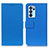Coque Portefeuille Livre Cuir Etui Clapet M08L pour Oppo Reno6 Pro 5G India Bleu