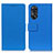 Coque Portefeuille Livre Cuir Etui Clapet M08L pour Oppo Reno8 T 4G Bleu