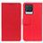 Coque Portefeuille Livre Cuir Etui Clapet M08L pour Realme 8 4G Rouge