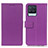 Coque Portefeuille Livre Cuir Etui Clapet M08L pour Realme 8 4G Violet