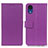 Coque Portefeuille Livre Cuir Etui Clapet M08L pour Samsung Galaxy A03 Core Violet