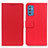 Coque Portefeuille Livre Cuir Etui Clapet M08L pour Samsung Galaxy M52 5G Rouge