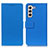 Coque Portefeuille Livre Cuir Etui Clapet M08L pour Samsung Galaxy S21 5G Bleu