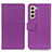 Coque Portefeuille Livre Cuir Etui Clapet M08L pour Samsung Galaxy S21 FE 5G Violet