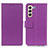 Coque Portefeuille Livre Cuir Etui Clapet M08L pour Samsung Galaxy S22 Plus 5G Violet