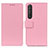 Coque Portefeuille Livre Cuir Etui Clapet M08L pour Sony Xperia 1 III Rose