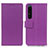 Coque Portefeuille Livre Cuir Etui Clapet M08L pour Sony Xperia 1 IV SO-51C Violet