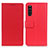 Coque Portefeuille Livre Cuir Etui Clapet M08L pour Sony Xperia 10 III Rouge