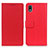 Coque Portefeuille Livre Cuir Etui Clapet M08L pour Sony Xperia Ace III SO-53C Rouge