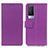 Coque Portefeuille Livre Cuir Etui Clapet M08L pour Vivo V21e 5G Violet