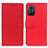 Coque Portefeuille Livre Cuir Etui Clapet M08L pour Xiaomi Poco M4 5G Rouge