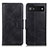 Coque Portefeuille Livre Cuir Etui Clapet M09L pour Google Pixel 7a 5G Noir