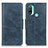 Coque Portefeuille Livre Cuir Etui Clapet M09L pour Motorola Moto E20 Bleu