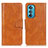 Coque Portefeuille Livre Cuir Etui Clapet M09L pour Motorola Moto Edge 30 5G Marron