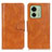 Coque Portefeuille Livre Cuir Etui Clapet M09L pour Motorola Moto Edge 40 5G Marron