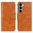 Coque Portefeuille Livre Cuir Etui Clapet M09L pour Motorola Moto Edge S30 5G Marron