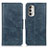 Coque Portefeuille Livre Cuir Etui Clapet M09L pour Motorola Moto G Stylus (2022) 5G Bleu