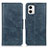 Coque Portefeuille Livre Cuir Etui Clapet M09L pour Motorola Moto G73 5G Bleu