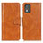 Coque Portefeuille Livre Cuir Etui Clapet M09L pour Nokia C02 Marron