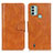 Coque Portefeuille Livre Cuir Etui Clapet M09L pour Nokia C31 Marron