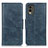 Coque Portefeuille Livre Cuir Etui Clapet M09L pour Nokia C32 Bleu