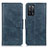 Coque Portefeuille Livre Cuir Etui Clapet M09L pour Oppo A55 5G Bleu